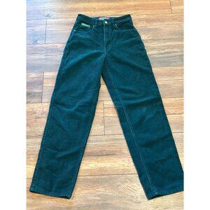 Empyre Corduroy Pants Green O Empyre Logo Flat Front Rear Pockets "READ"